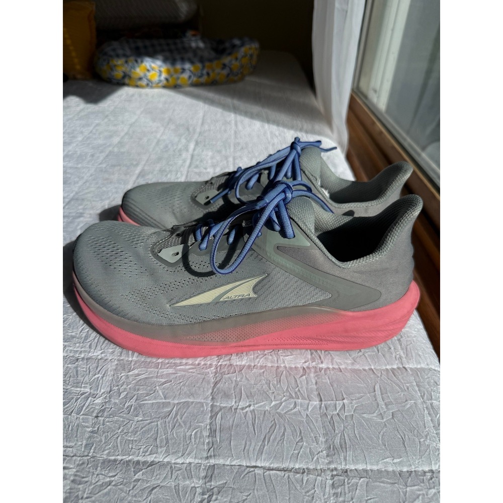 Altra Torin 8 Womens Running Shoes Grey Pink EGO MAX Road Sneakers Size 10.5